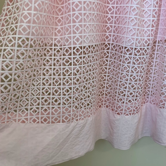 NEW ST by Olcay Gulsen Blush Pink Geometric Lace Dress NWOT - Picture 9 of 13